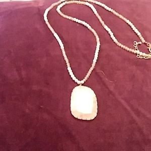 Rose quartz pendant